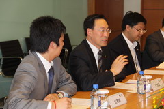 于旭波总裁接睹接睹会里日本齐国农业协同组开脱离会专务理事