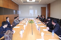 于旭波总裁接睹接睹会里四川省新津县委布告